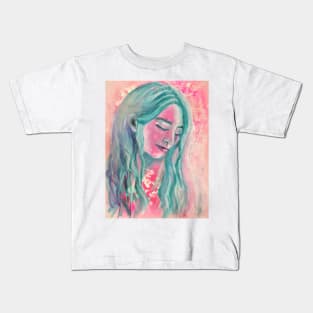 blue girl Kids T-Shirt